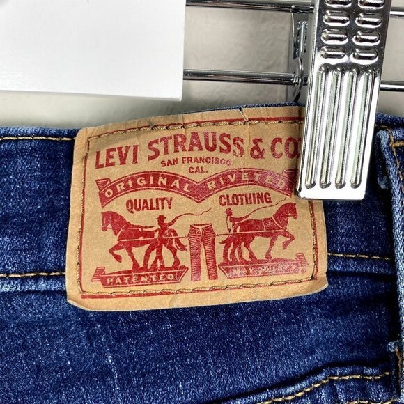 Levi's 311 Shaping Skinny Dark Distressed Jeans 30 - Picture 7 of 10